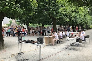 2017.8.4ミラベル庭園大正琴演奏